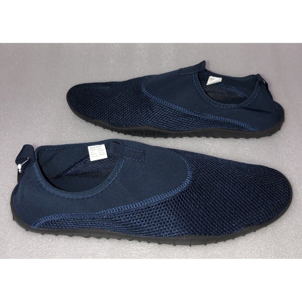 Athletic Works Aqua Sock Water‎ Shoes Blue Color Knit Beachwear Mens Size 13-14